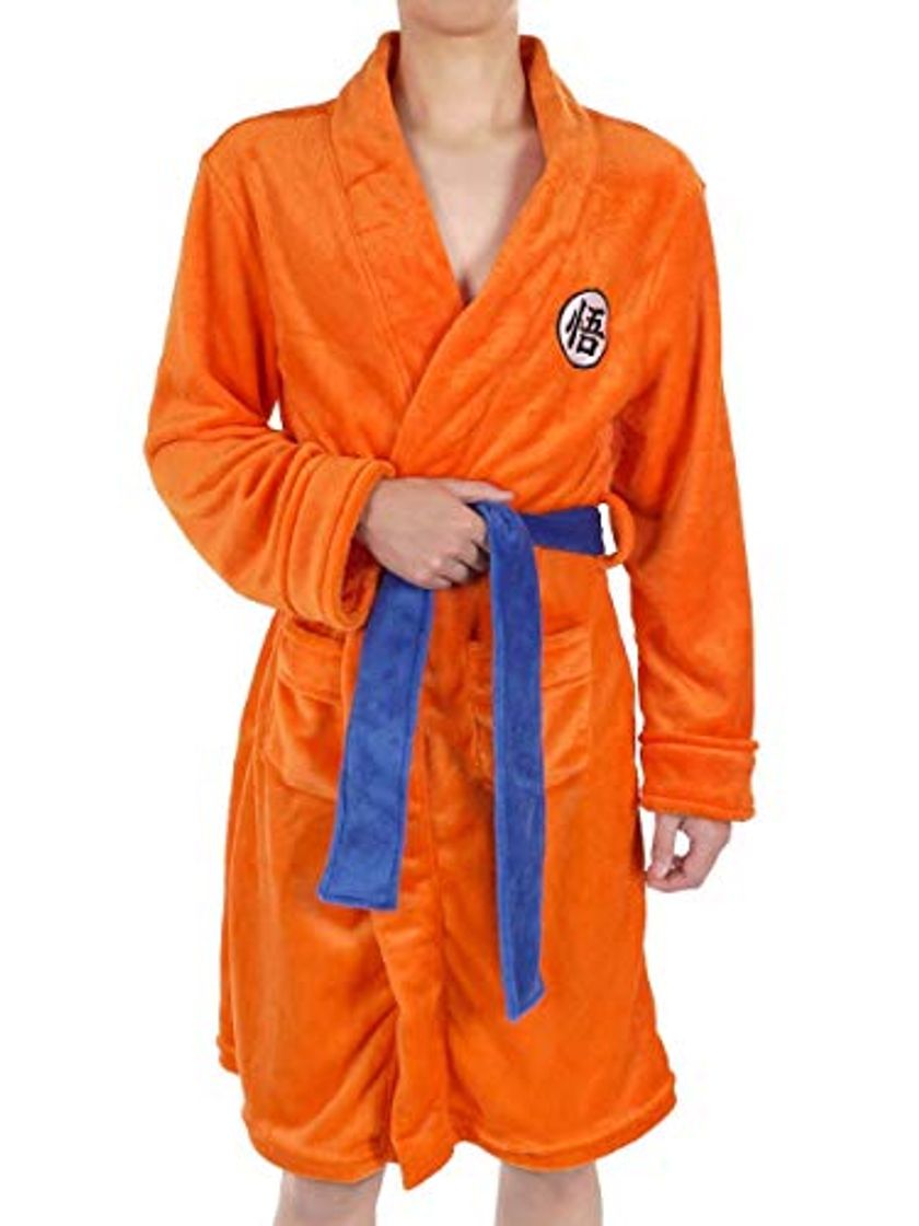 Moda CoolChange Albornoz de Son Goku con Escritura GO, Talla: L