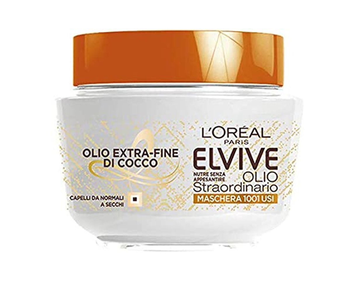 Beauty L 'Oréal Paris Máscara Nutriente Elvive Aceite excepcional aceite Fine de coco