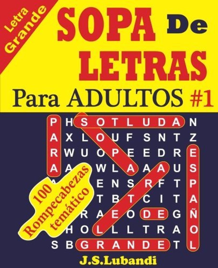 Product SOPA De LETRAS Para ADULTOS