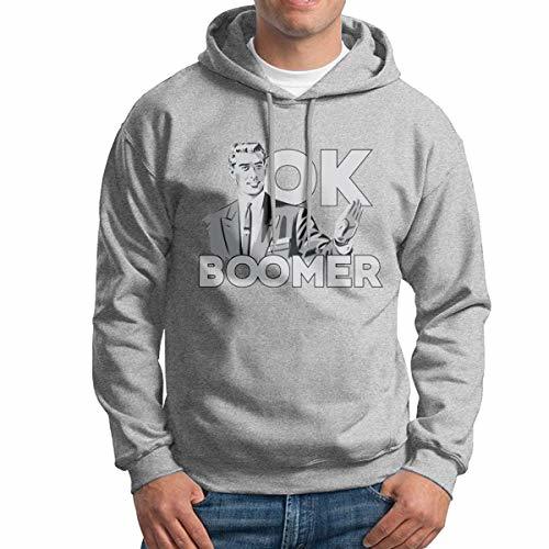 Moda Ok Boomer Mens Long Sleeve Hoodies Sweatshirt Jacket