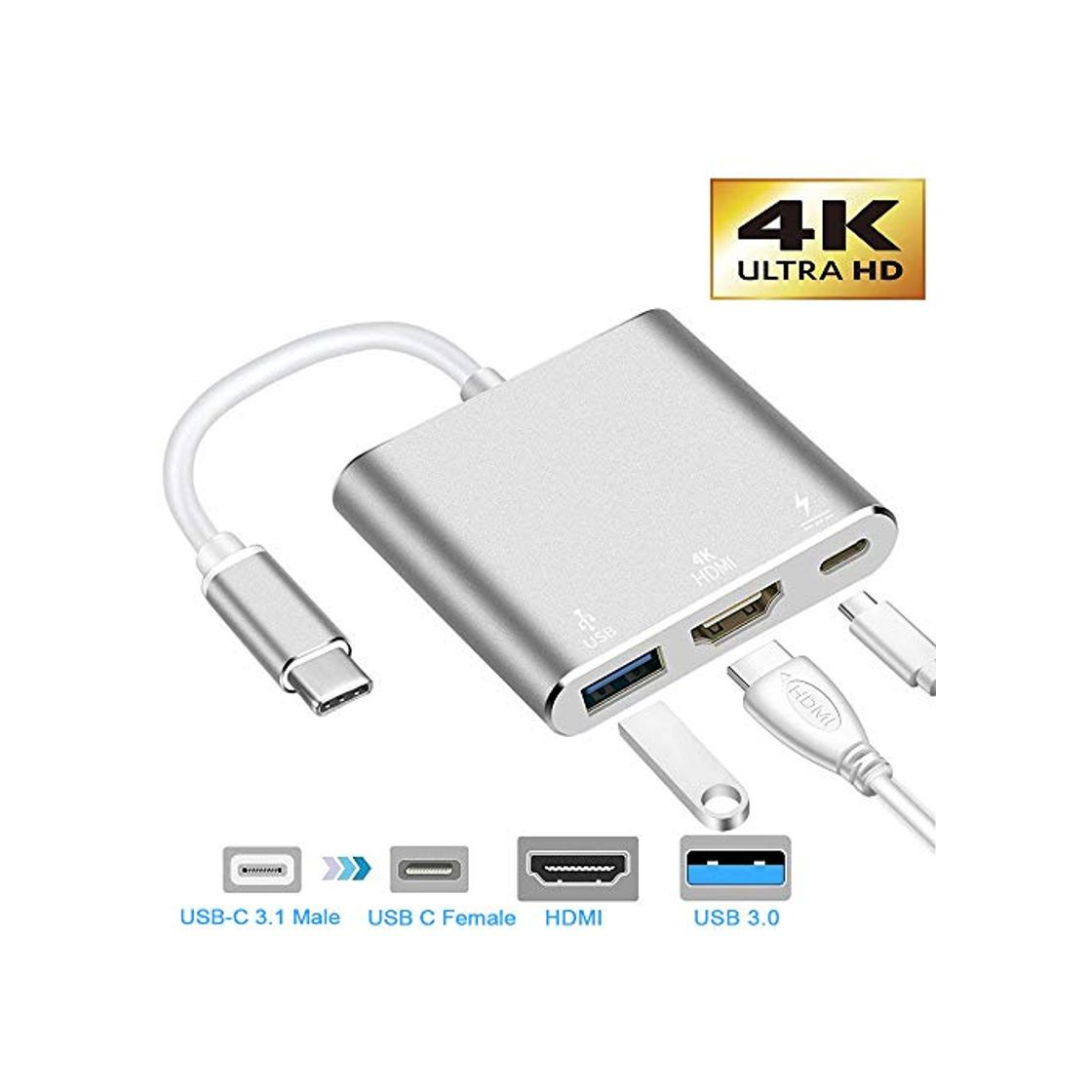 Products neefeaer Adaptador USB C a HDMI, Hub Tipo C USB 3.1 a