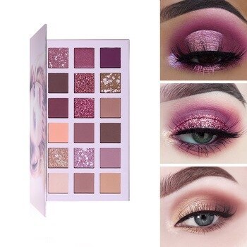 Social 18 Colores Paleta De Sombra De Ojos Mate Y Brillo