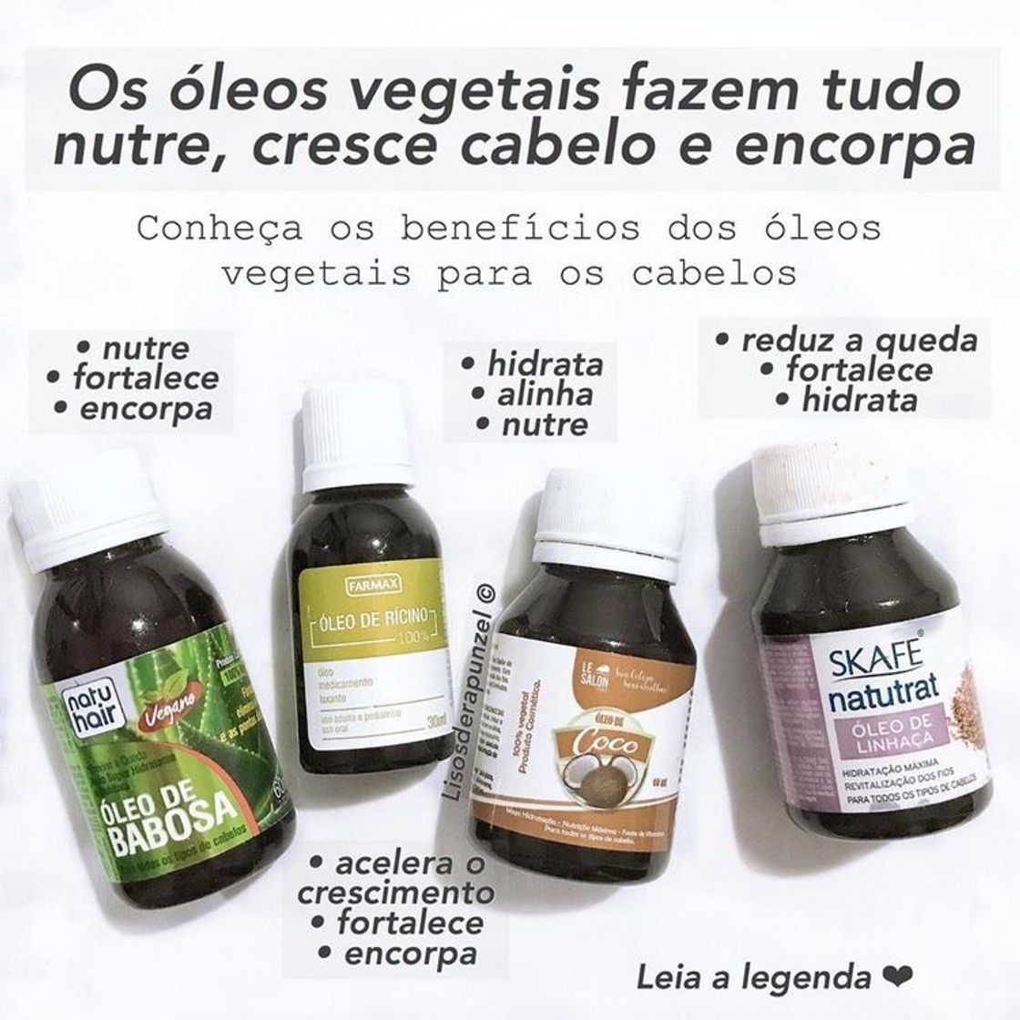 Fashion Óleos para cuidar do cabelo 💇🏻‍♀️