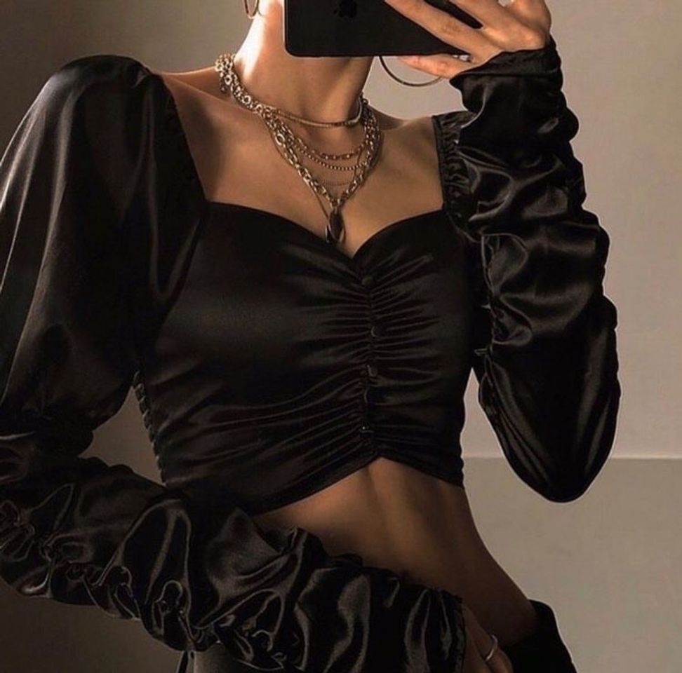 Fashion Cropped preto 🖤