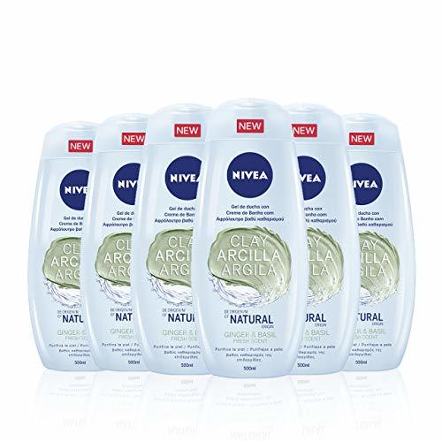 Lugar NIVEA Gel de Ducha con Arcilla Jengibre & Albahaca en pack de