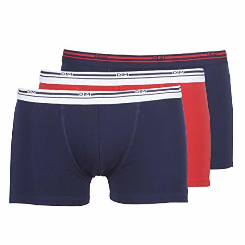 DIM Daily Colors Boxer x3 Boxer Hommes Azul/Rojo - EU L