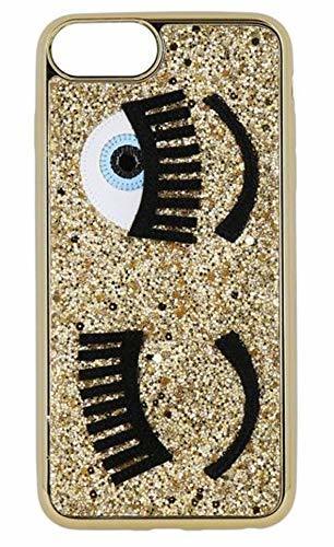 Social Chiara Ferragni Flirting Eyes Funda para iPhone - Glitter Oro - iPhone