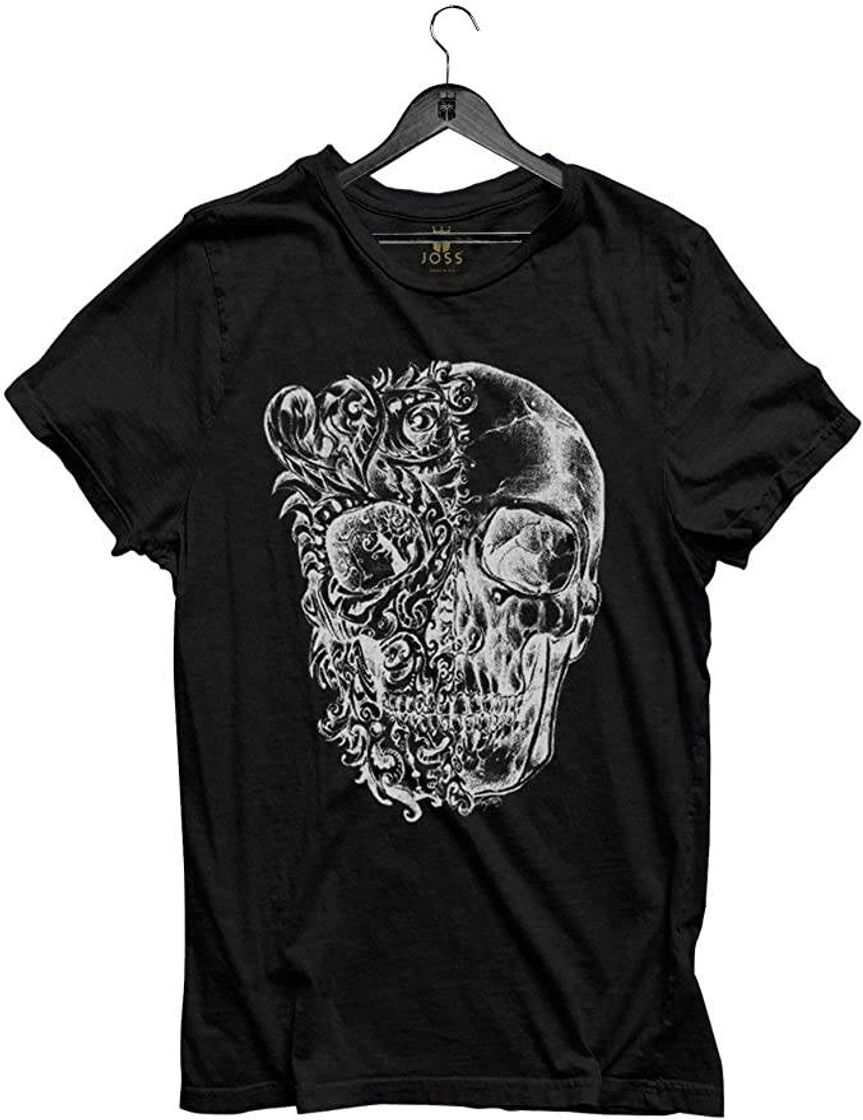 Camiseta básica caveira