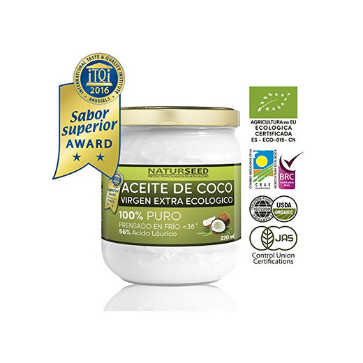 NATURSEED Aceite de coco - Virgen Extra Orgánico