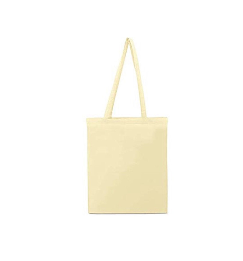 Producto 10 x Bolsa algodón natural 41 x 37 cm. asas largas