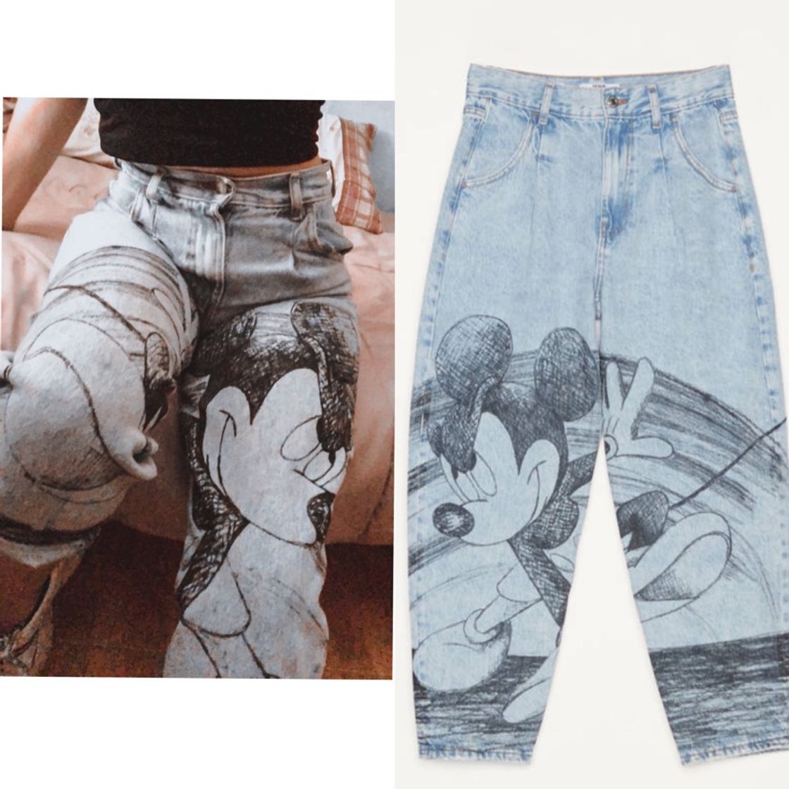 Moda Pantalon mickey😍