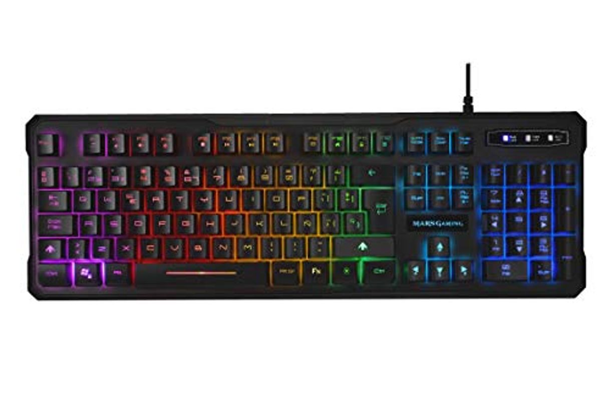 Social Mars Gaming H-Mechanical RED, Teclado con Iluminación Rgb