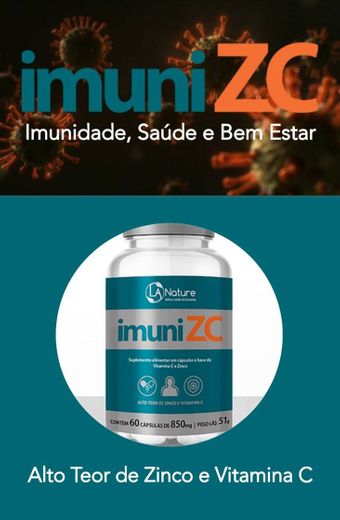 ImuniZC - Poderoso suplemento alimentar composto por ZINCO 
