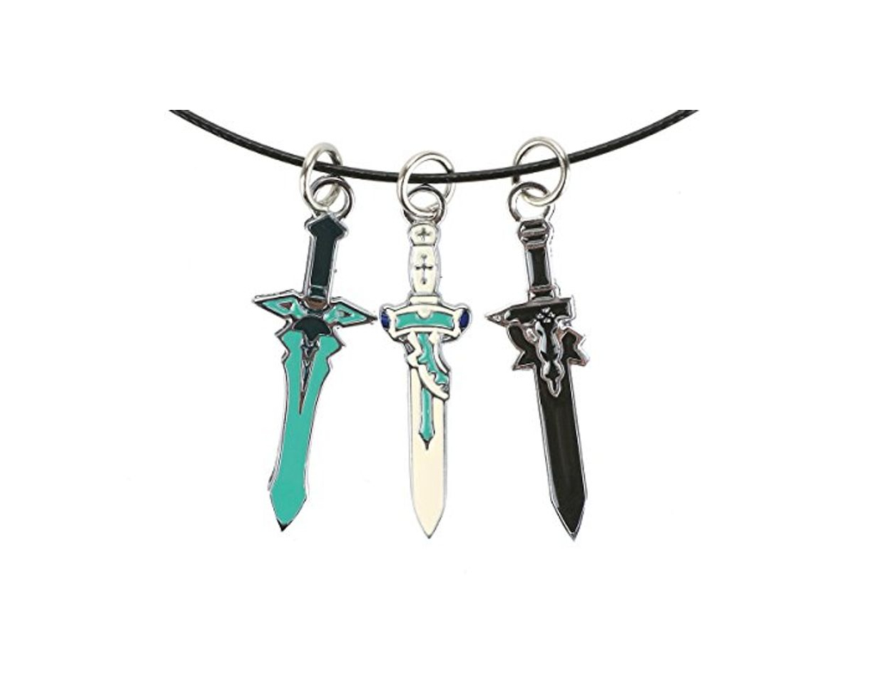 Moda CoolChange Collar de Sword Art Online con Colgantes en Forma de Espada