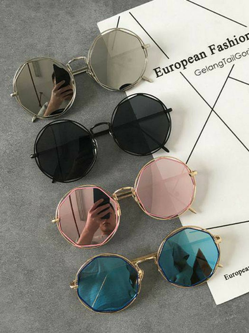 Moda POLYGONAL COLORED GLASSES