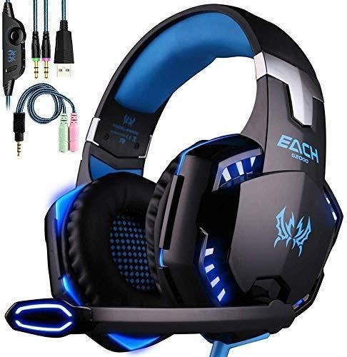 KOTION EACH Auriculares Gaming PS4 con Microfono Estéreo 3.5mm Jack