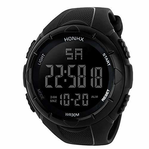 Reloj Deportivo Hombres Analógico Digital Militar Ejército de Silicona Deporte Relojes LED