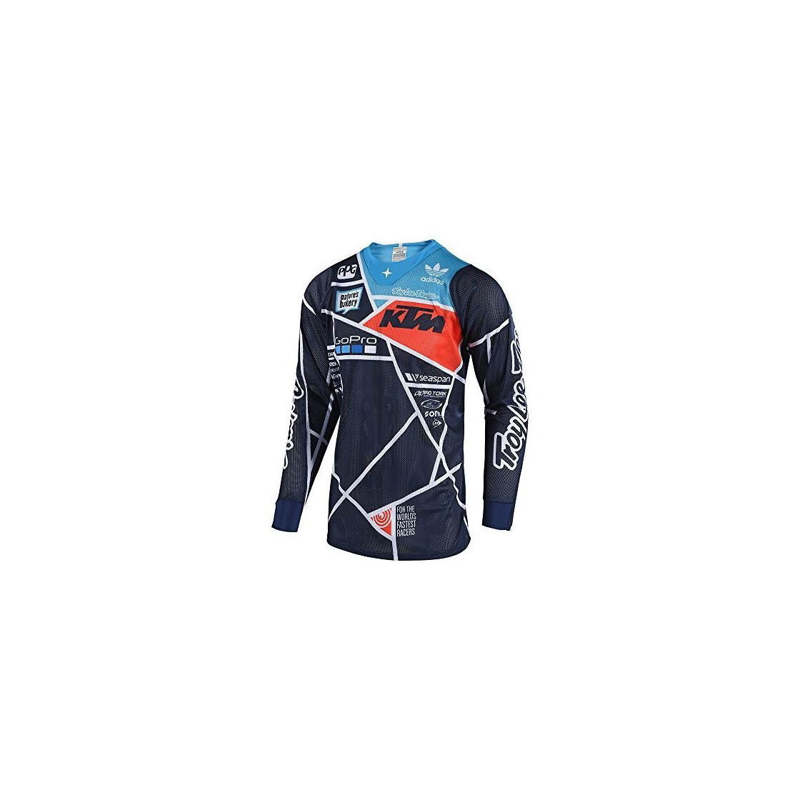 Camiseta De Mx Troy Lee Designs 2018 Se Air Metric Azuloscuro-Anaranjado