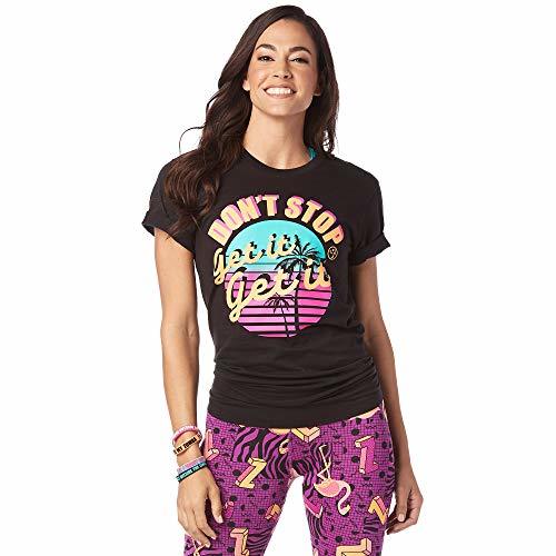 Productos Zumba Active Black Workout Printed Graphic Fitness Tees for Women and Men