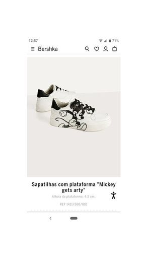 Sapatilhas com plataforma "Mickey gets arty" 35