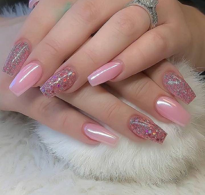 Fashion Unhas rosa