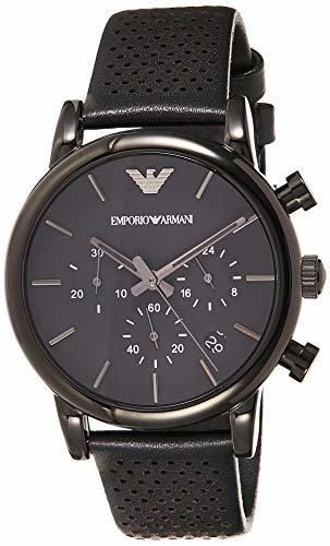 Emporio Armani Reloj para Hombre de Cuarzo con Correa en Cuero AR1737