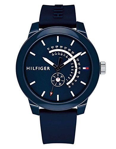 Tommy Hilfiger Reloj Analógico para Hombre de Cuarzo con Correa en Silicona