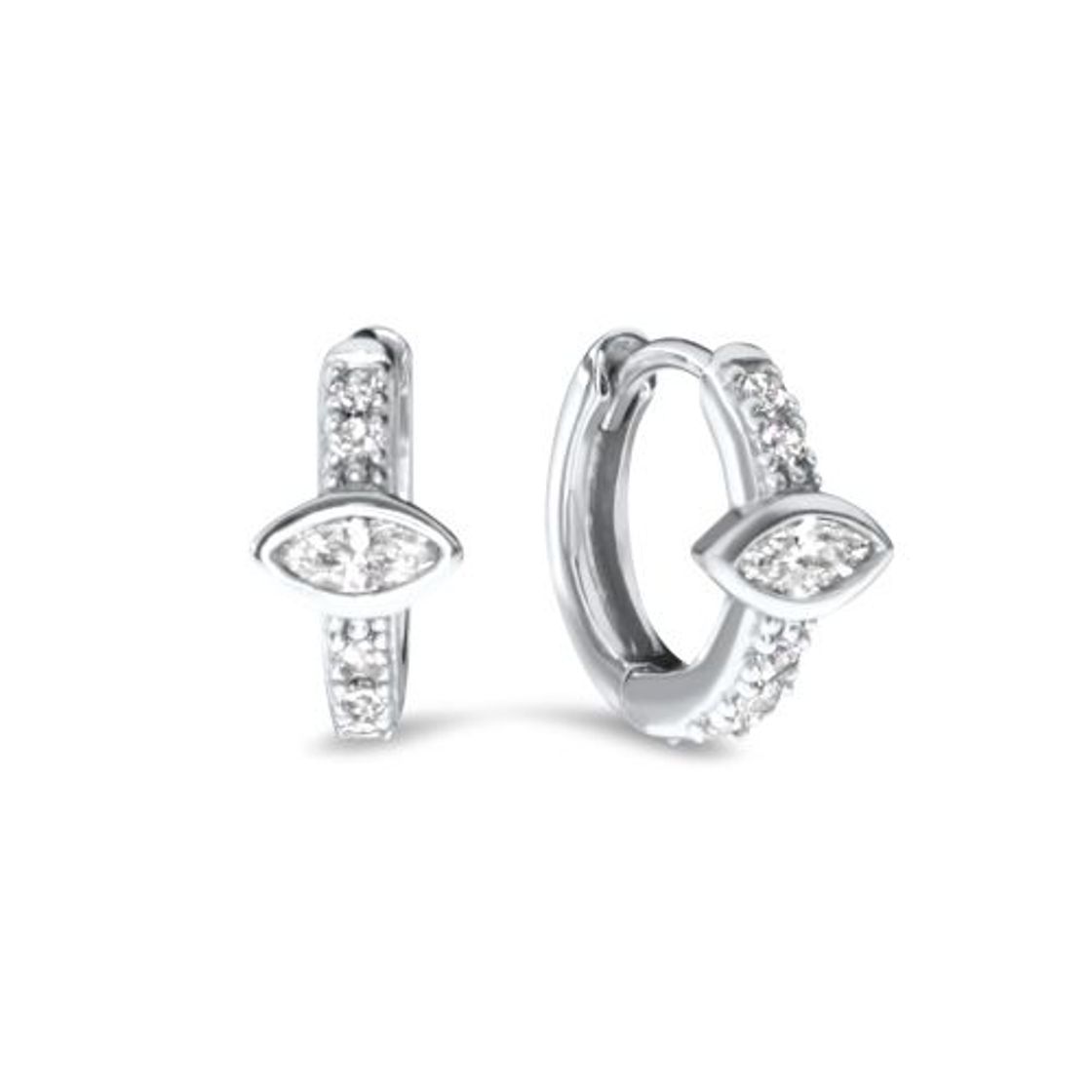 Sterling Silver Hypnotica Huggie Hoops