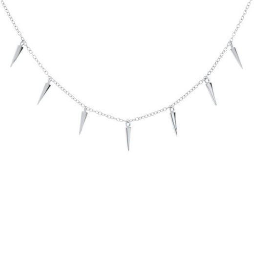 Sterling Silver Spiked Choker
