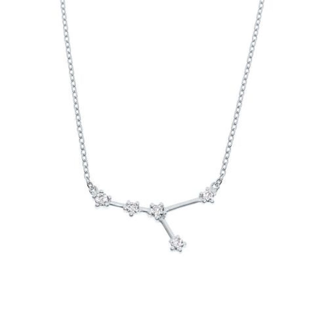 Social Sterling Silver Cancer Zodiac Constellation Necklace