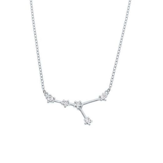 Sterling Silver Cancer Zodiac Constellation Necklace