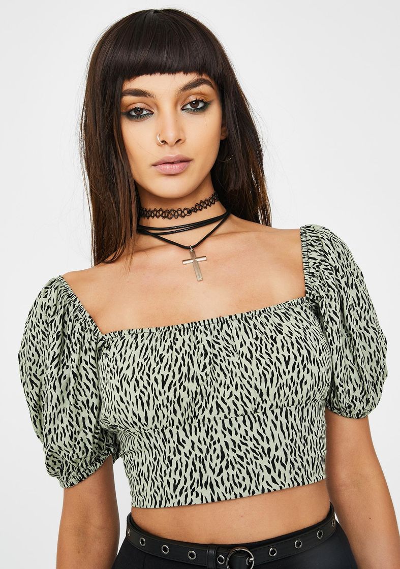 Social Motel Jaguar Rocha Crop Top | Dolls Kill