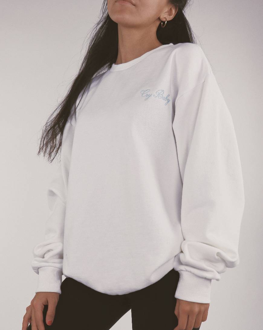 Social Classy Crewneck - Baby Blue Logo