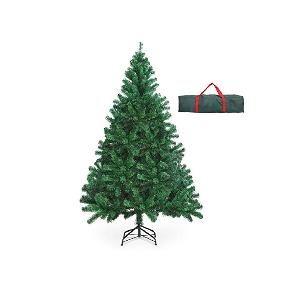 Producto OUSFOT Árbol de Navidad Artificial Árbol Navideña 182 cm 800 Ramas Material PVC Natural Verde con Soporte en Metal