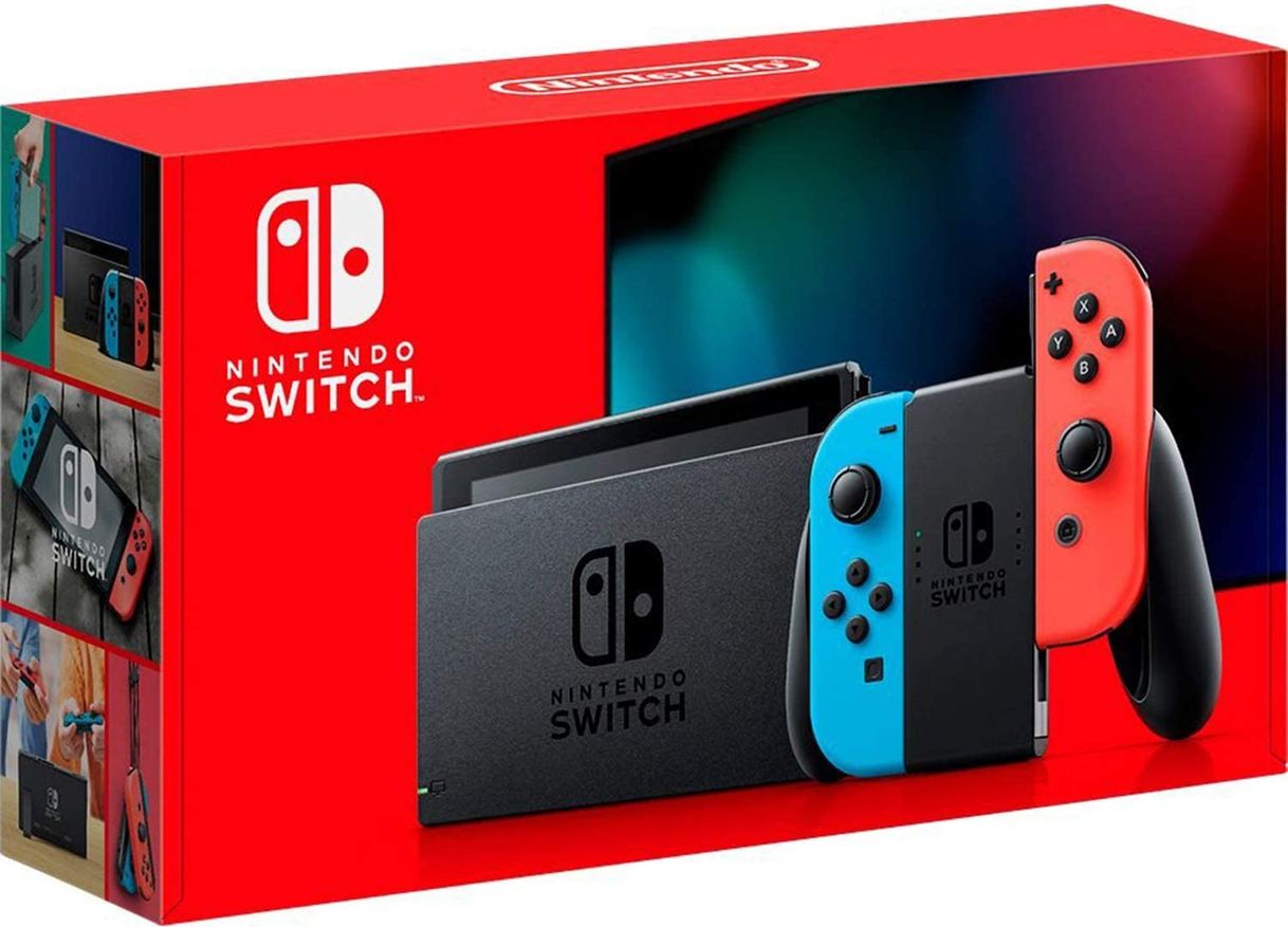 Moda Nintendo Switch - Consola color Azul Neón/Rojo Neón: Amazon.es ...