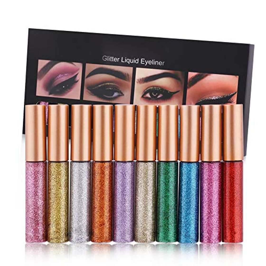 Social Onewell 10 Colour Shiny Glitter Liquid Eyeliner