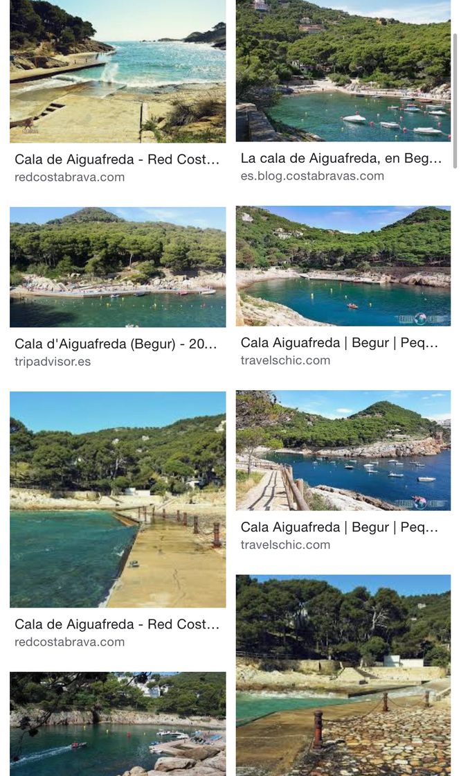 Lugar Cala d'Aiguafreda