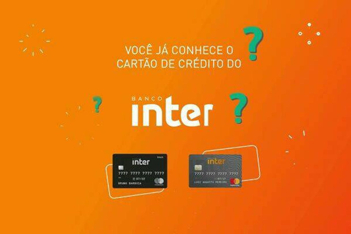 Moda Cartão de crédito Banco Inter 💛