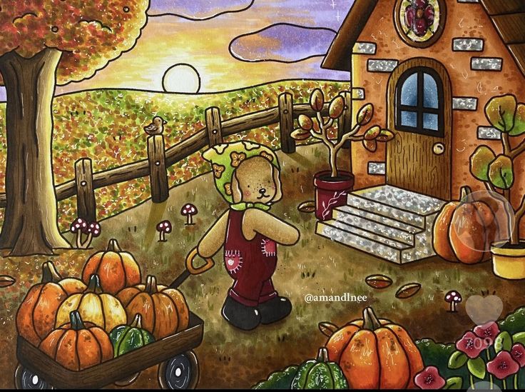 Social cosechando verduras en el atardecer de otoño🎃🍂