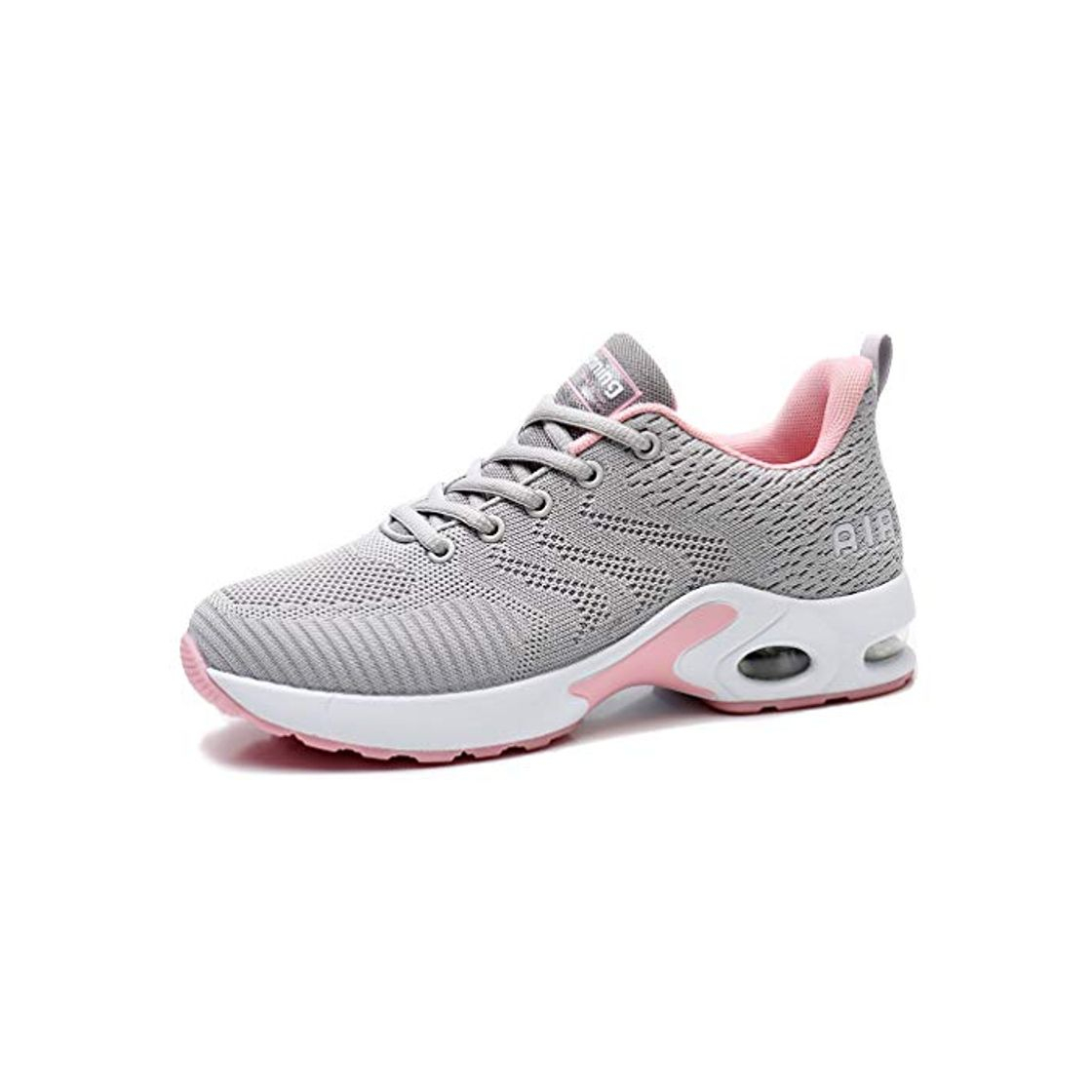 Moda AFFINEST Zapatos para Correr para Mujer Air Zapatillas de Running Ligero y Transpirable Sneakers y Asfalto Aire Libre y Deportes Calzado Gris 39