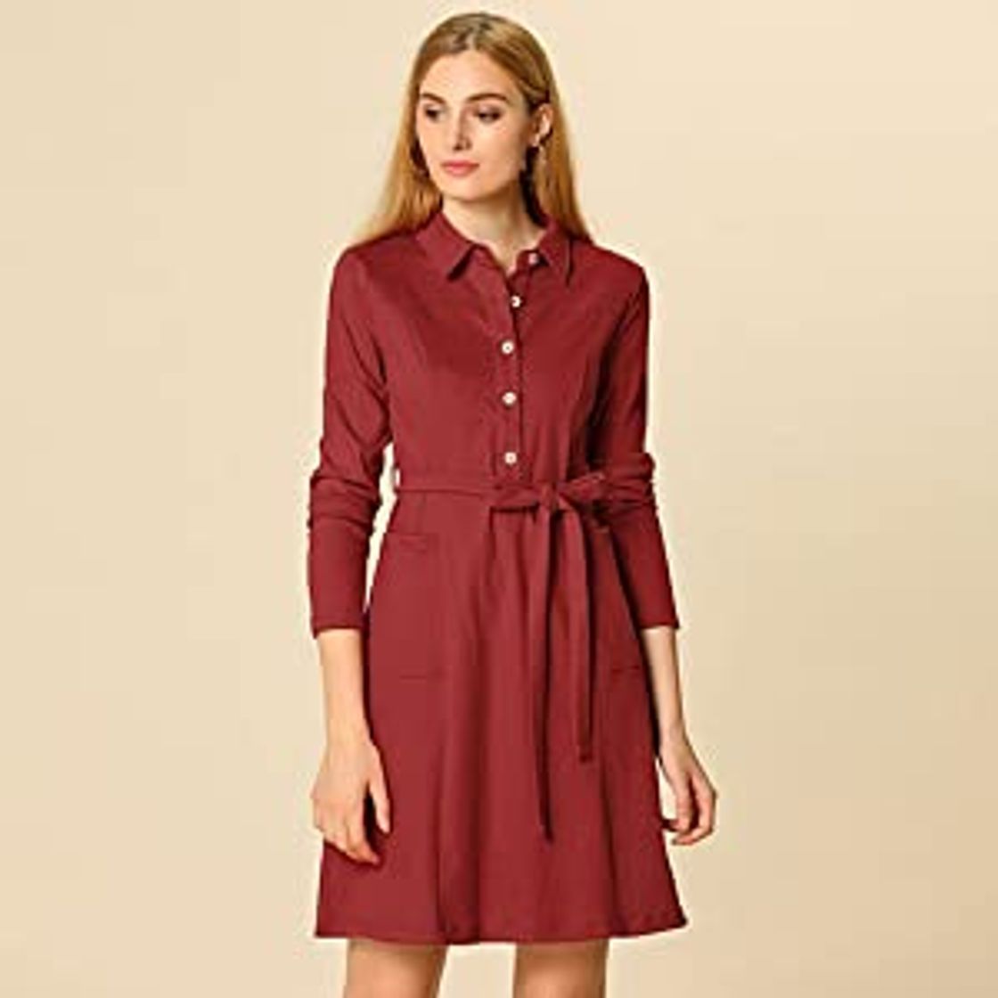 Social Allegra K Vestido casual manga B07VX73GZH