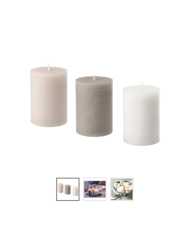 Products Velas perfumadas 3 cores