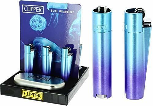 Clipper metal Flint - blue Gradient
