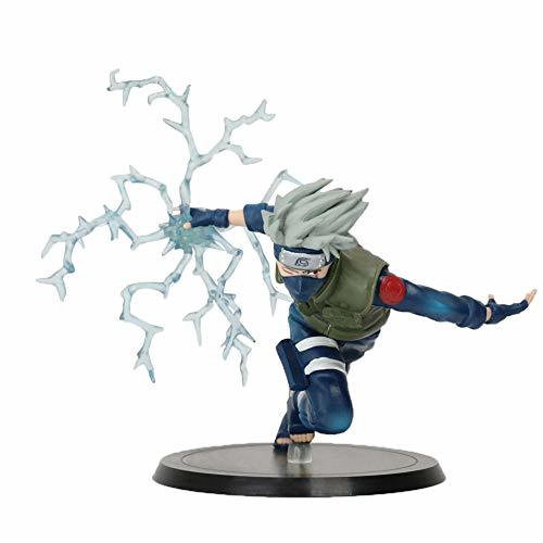 Places zhongjiany 22cm Naruto Kakashi Sasuke PVC Figura de acción Anime Puppets Toys