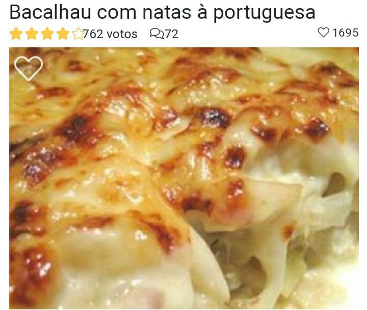 Fashion Bacalhau com natas 