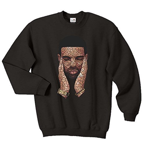 Lugar Pure Cotton Drizzy Drake Mosaico Sudadera Jumper Ovo Opiniones Negro Negro M