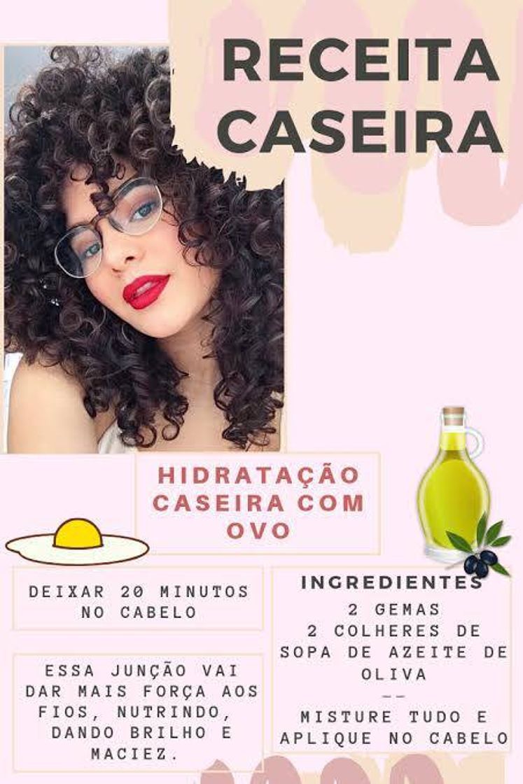 Fashion  Hidratação caseira.💇❤️