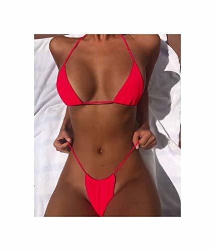 Lugar Sexy Thong Bikini Set Women Swimwear Bandage Push Up Padded Swimsuit Summer