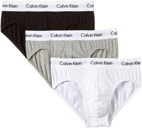 Calvin Klein 3P Hip Brief, Calzoncillos para Hombre