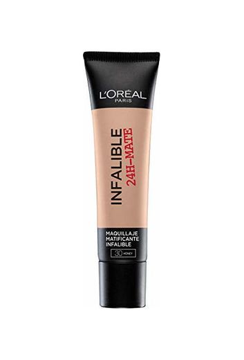 L'Oréal Paris Mate 24H Base maquillaje matificante larga duración tono de piel